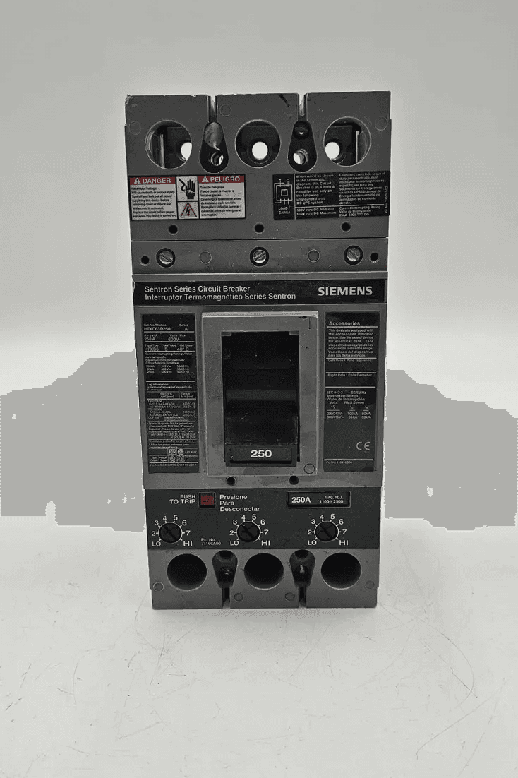 Siemens HFXD63B250 Circuit Breaker — image 1 of 8