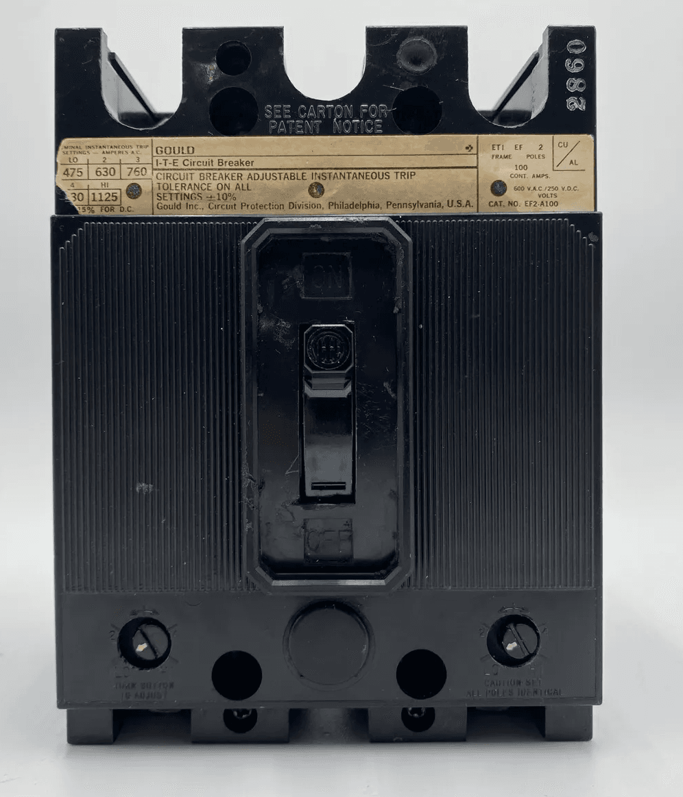 GOULD EF2A100 Circuit Breaker 100A 600V 2 Pole