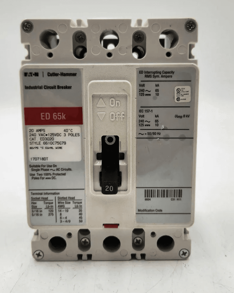 Eaton ED3020 Circuit Breaker — image 1 of 7