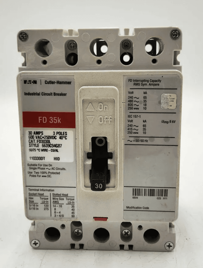 Eaton FD3030L Circuit Breaker — image 1 of 7