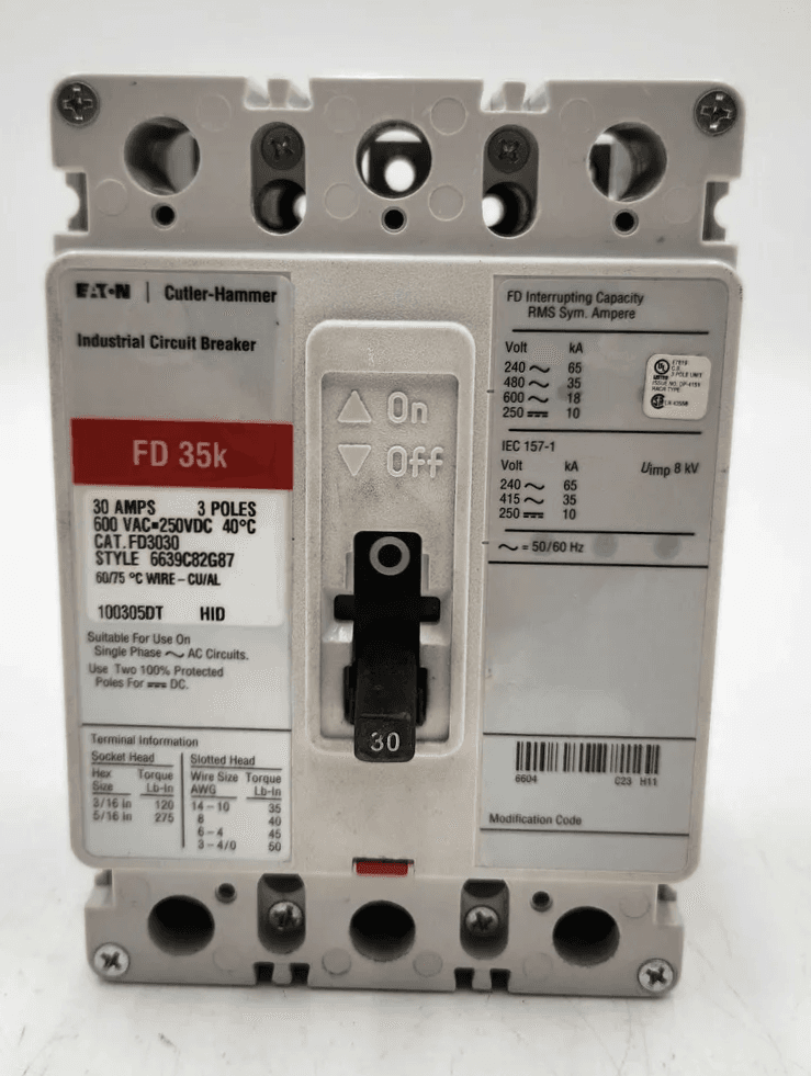 Eaton FD3030 Circuit Breaker — image 1 of 7