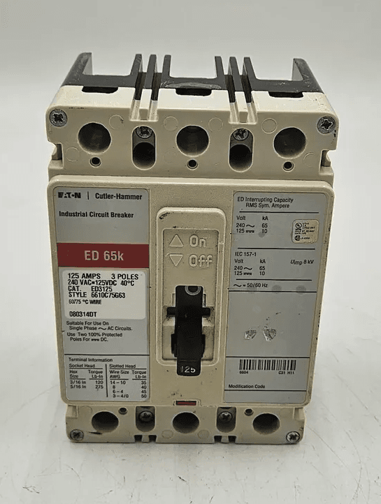 Eaton ED3125 Circuit Breaker — image 1 of 10