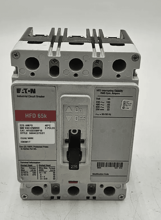 Eaton HFD3225BP10 Circuit Breaker — image 1 of 8