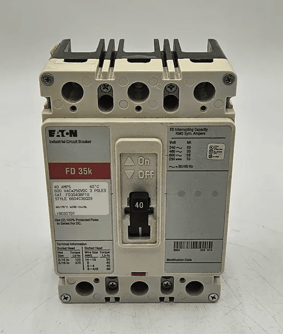 Eaton FD3040BP10 Circuit Breaker — image 1 of 7