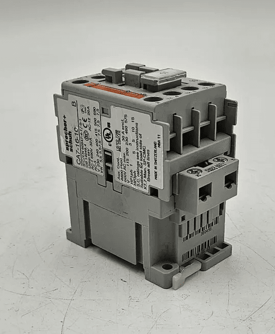 Sprecher + Schuh CA7-16-10-120 Series B IEC Contactor 3-Pole 16A 120VAC Coil Used