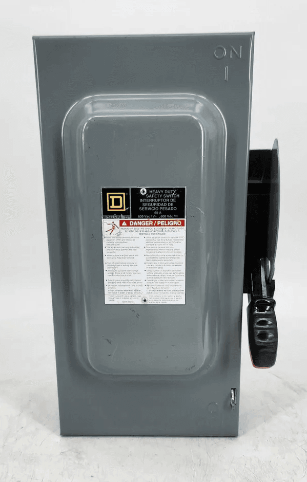 Square D HU362 Disconnect Switch 60A 600V NEMA 1
