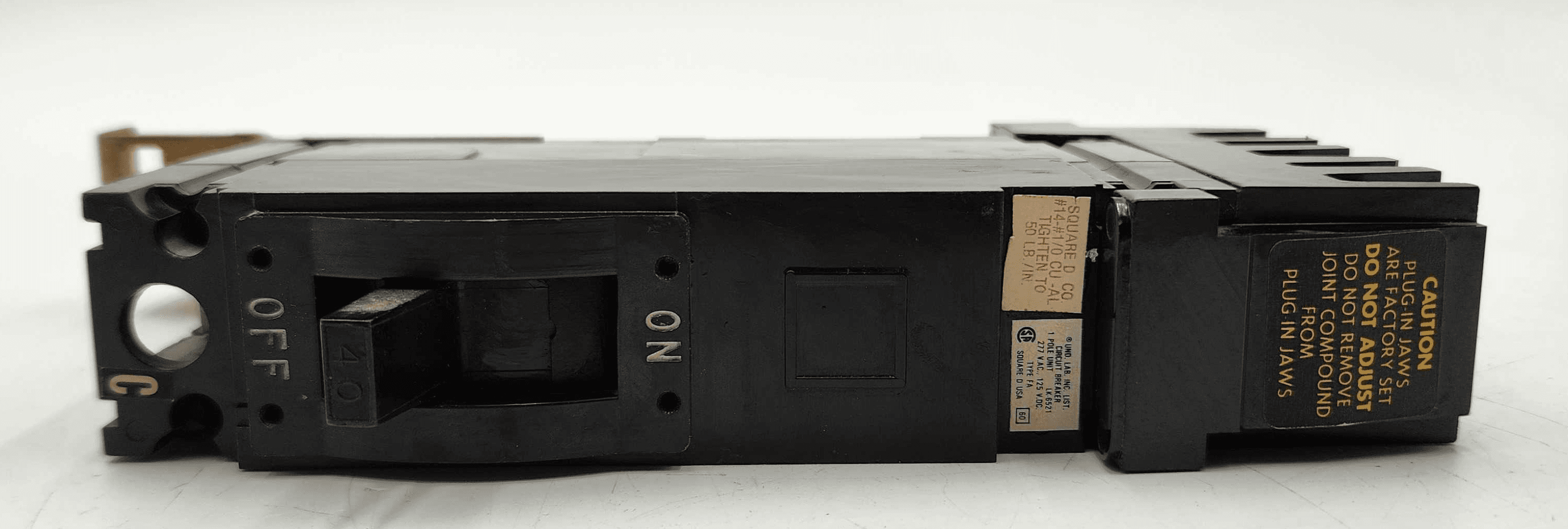 Square D FA14040C 40 Amp 1-Pole 277V I-Line Circuit Breaker F-Frame USED
