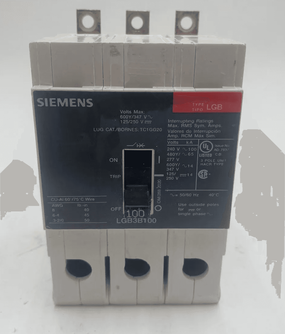 Siemens LGB3B100 Circuit Breaker — image 1 of 7