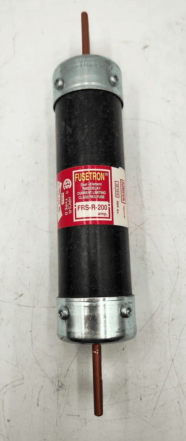 Fusetron FRS-R-200 Fuse 200A 600V Class RK1 Time-Delay