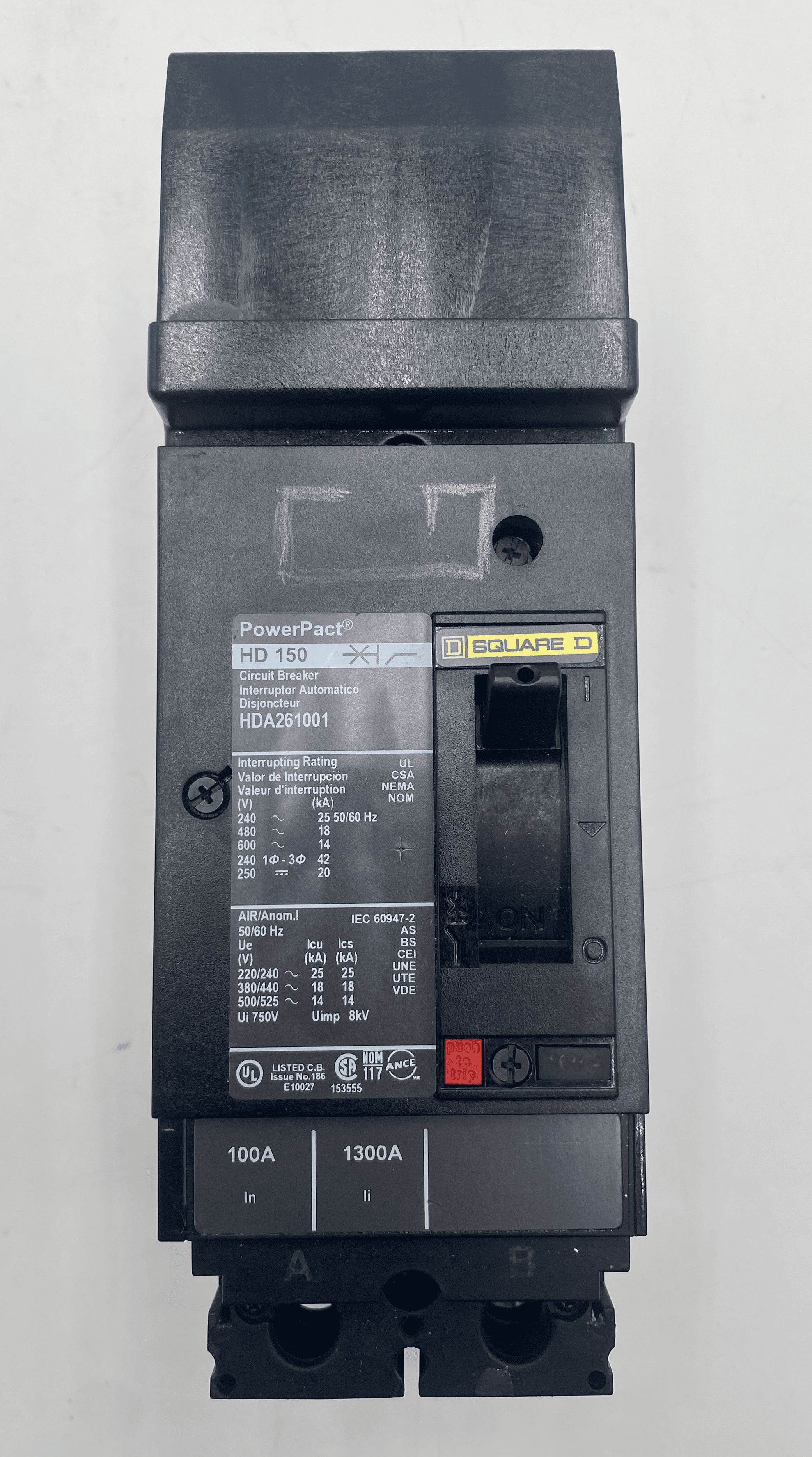 Square D HDA261001 Circuit Breaker — image 1 of 7