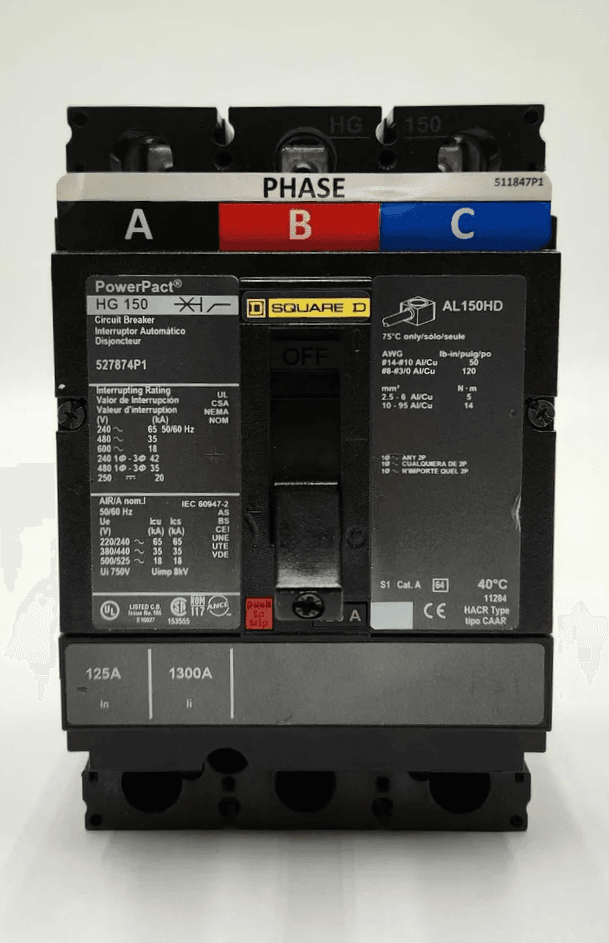 Square D HGF36125SOYE Circuit Breaker — image 1 of 8