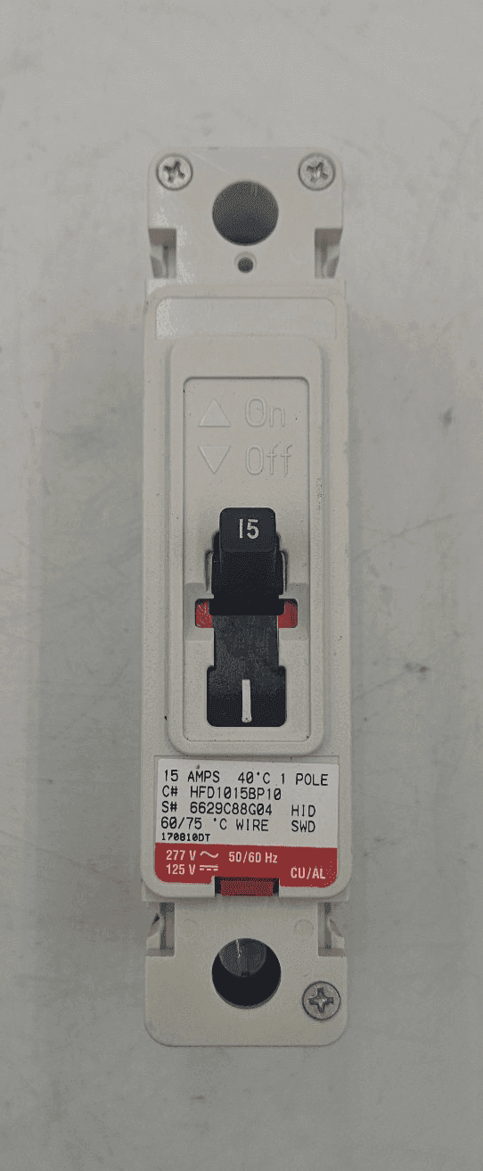 Eaton HFD1015 Circuit Breaker — image 1 of 7