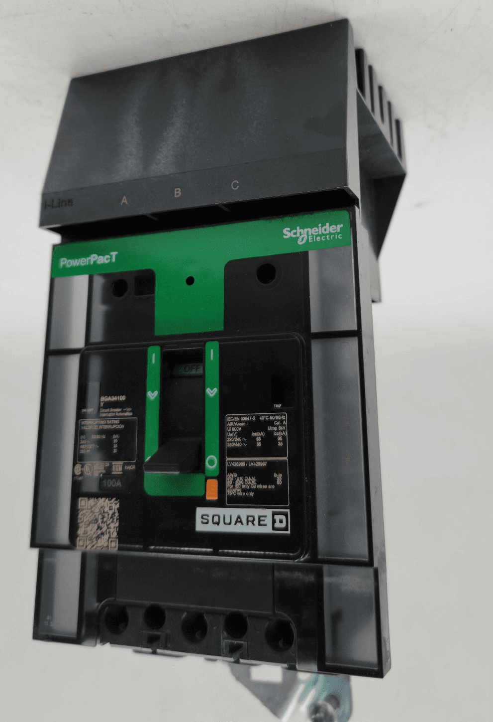 Square D BGA34100 Circuit Breaker 100A 480V 3P – image 1
