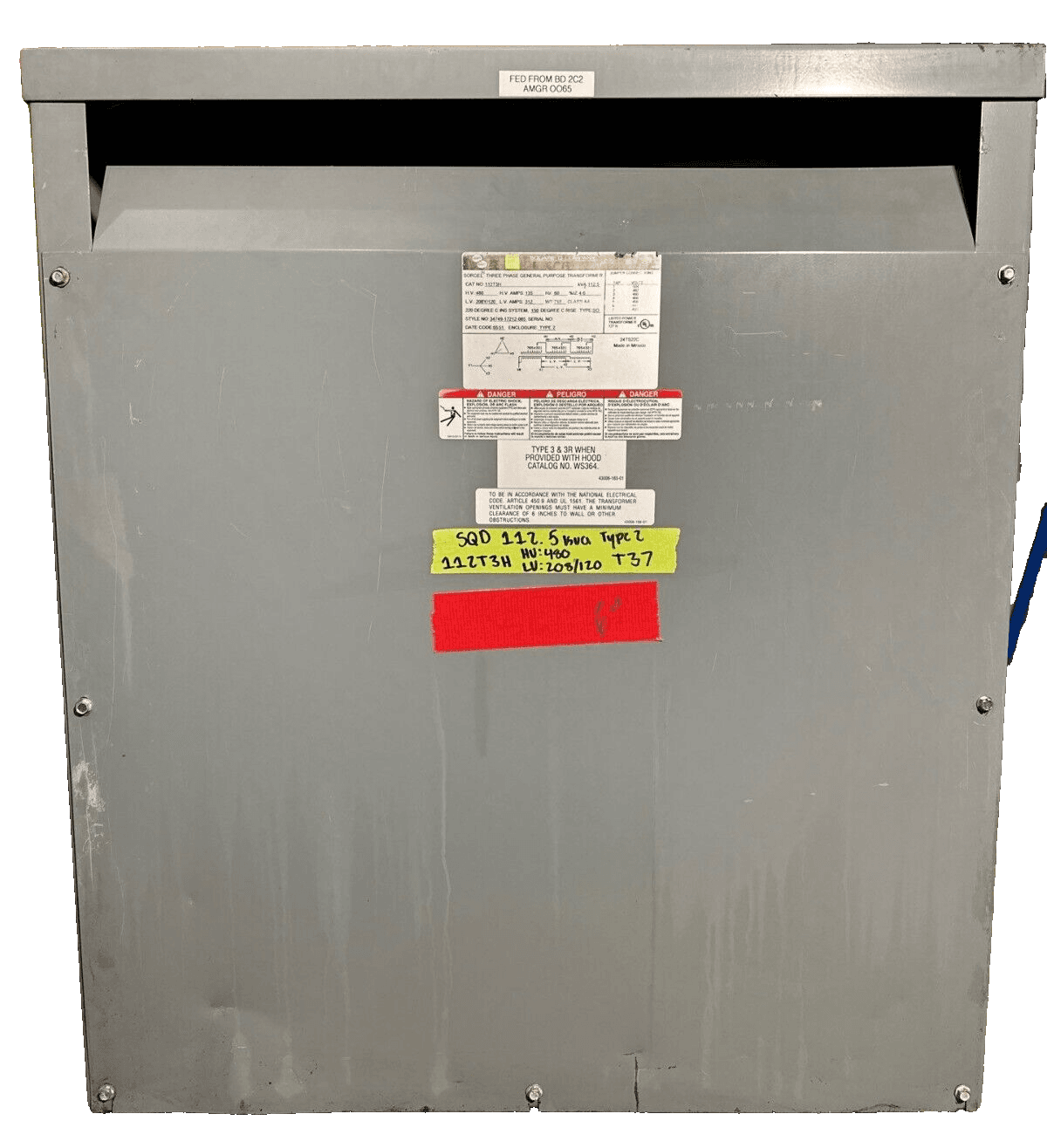 Square D 112T3H Dry Type Transformers — image 1 of 6