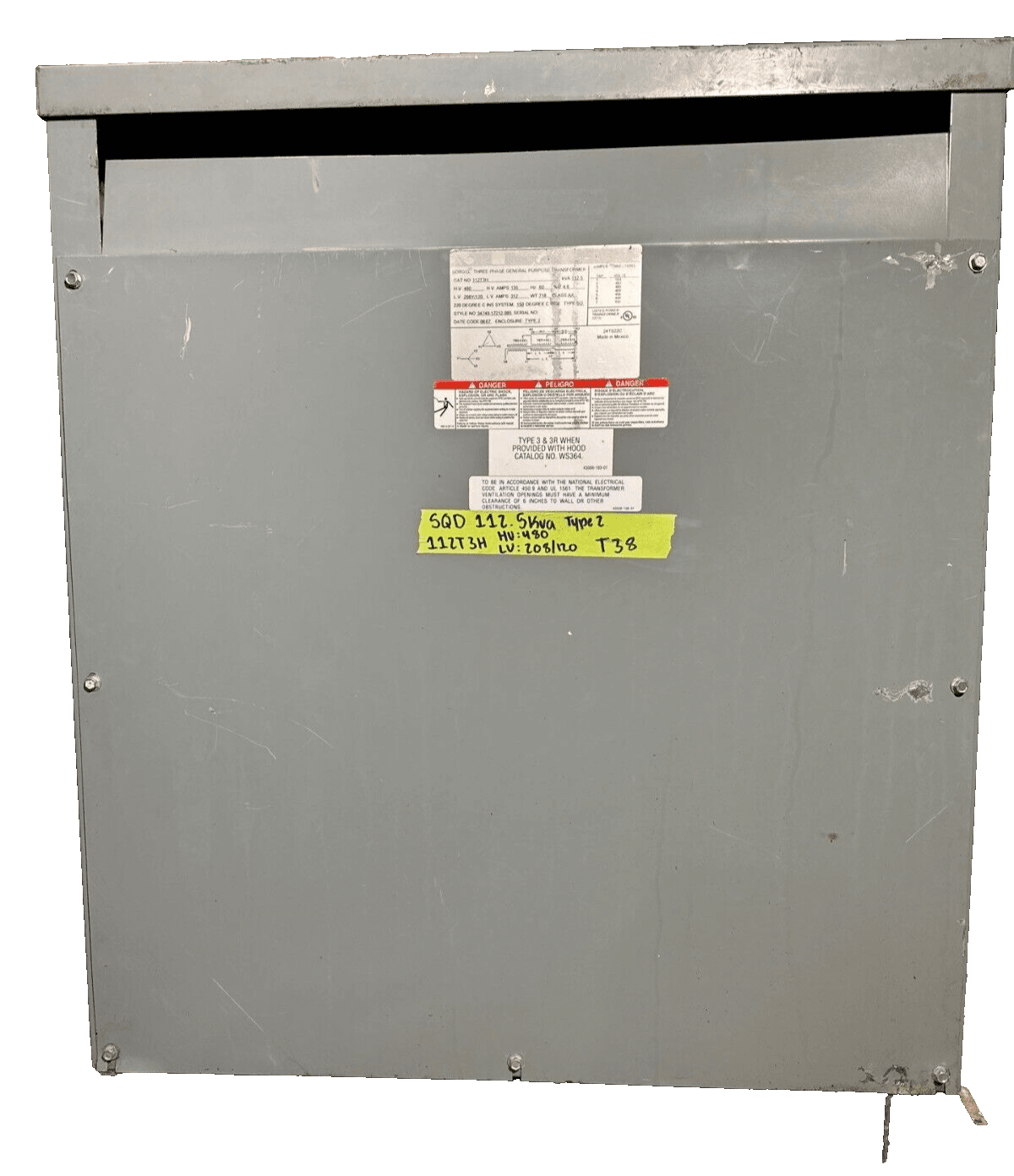 Square D 112T3H Dry Type Transformers — image 1 of 6