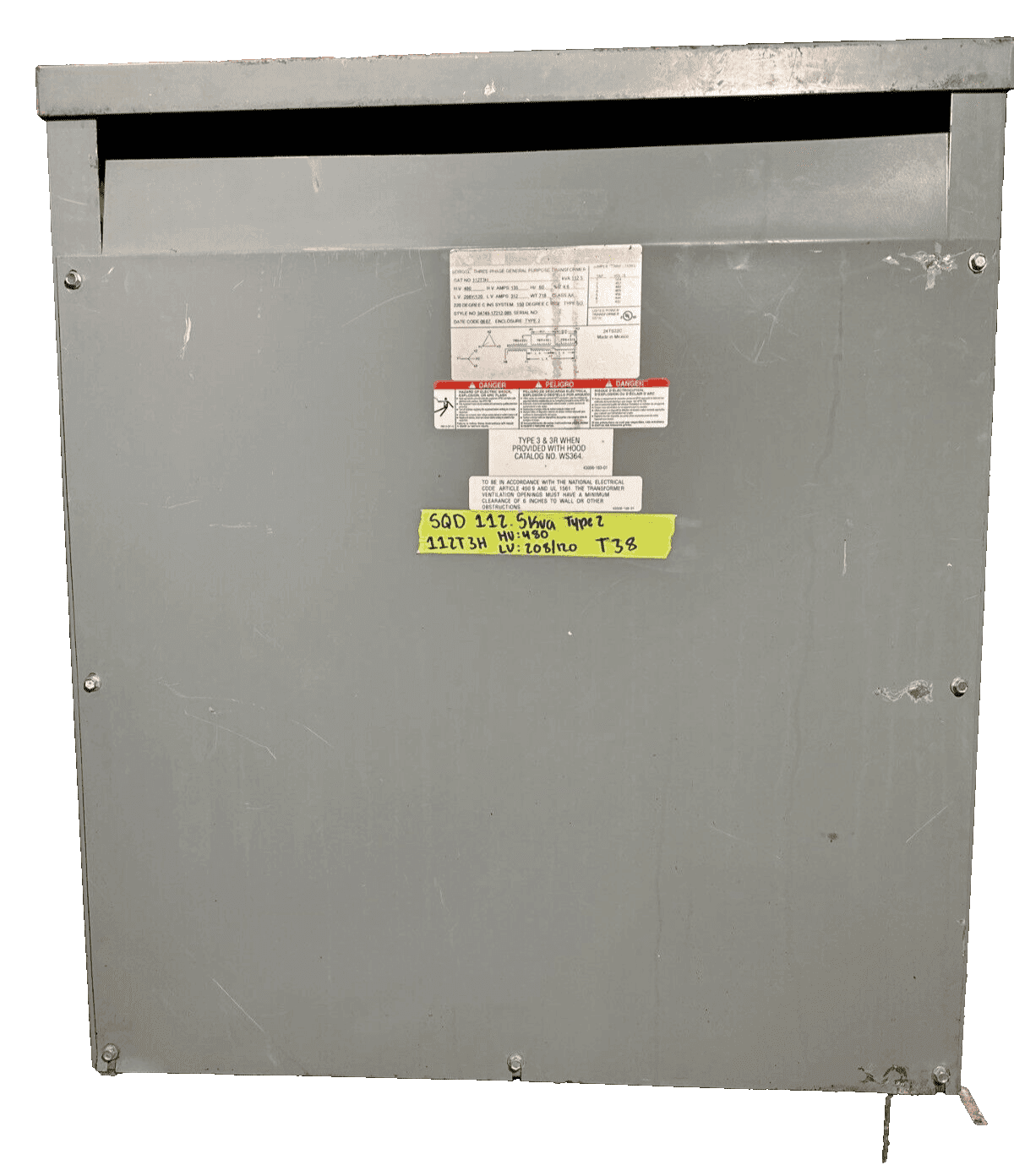 Square D 112T3H Dry Type Transformers — image 1 of 6