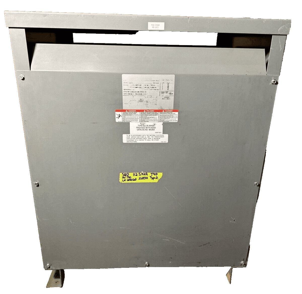 Square D 112T3H Dry Type Transformers — image 1 of 6