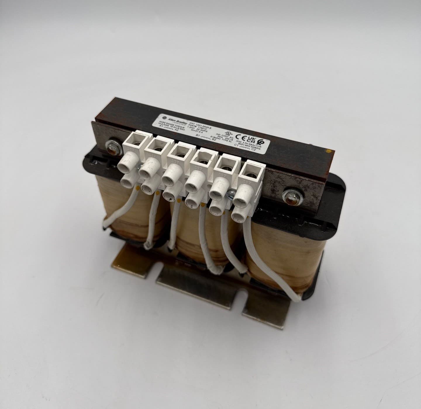 Allen Bradley 1321-3R25-B Line Reactor 3PH 1.2mH 25A 600V IP20 Open Type – image 1