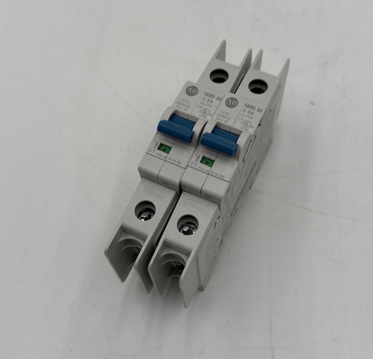 Allen Bradley 1489-M1C050 Circuit Breaker 5A 1P 480Y/277V 1 Pole 5 Amp 2PC LOT – image 1