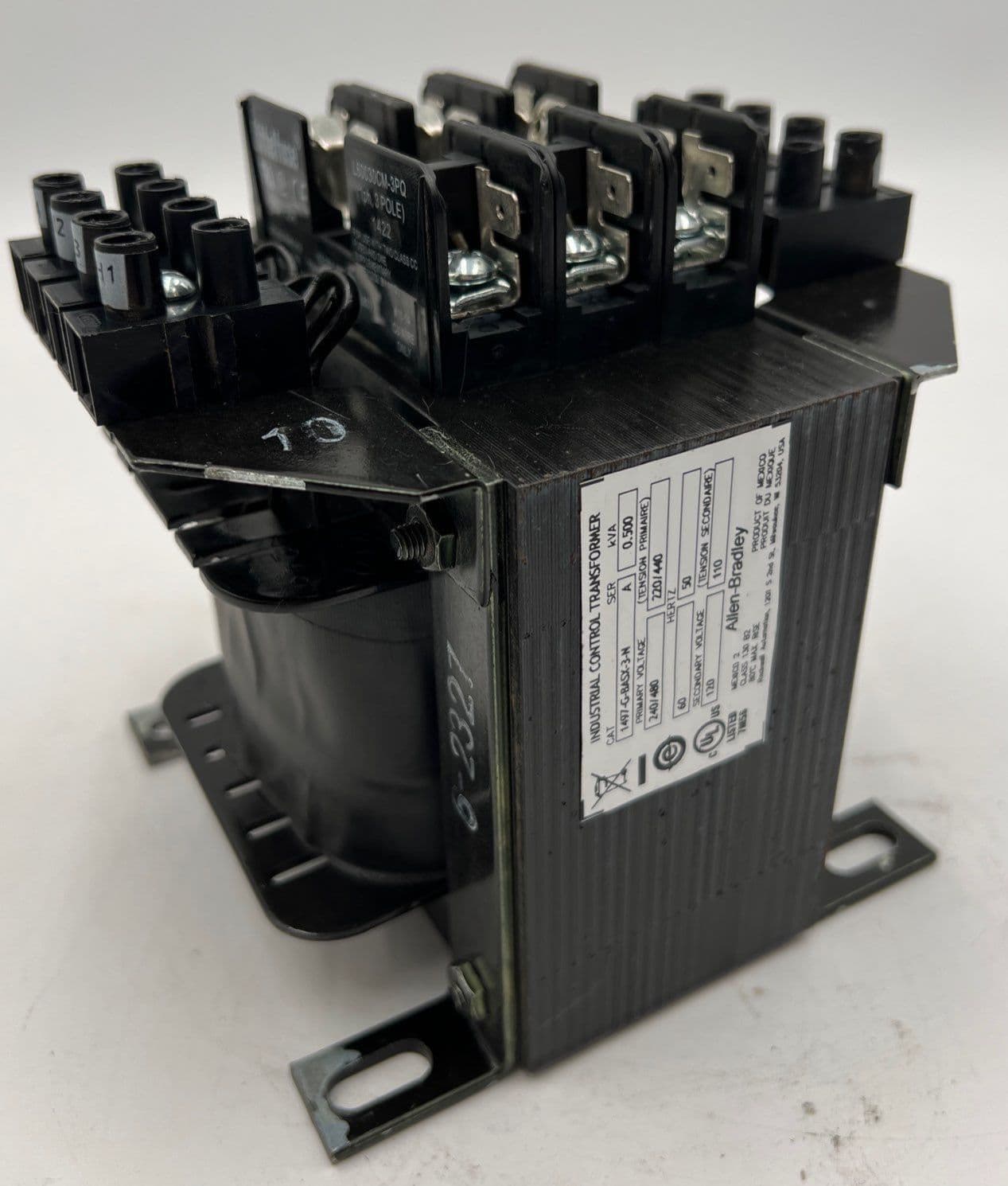 Allen Bradley 1497-G-BASX-3-N Control Power Transformer 0.500kVA Pri 240/480V Sec 120V – image 1