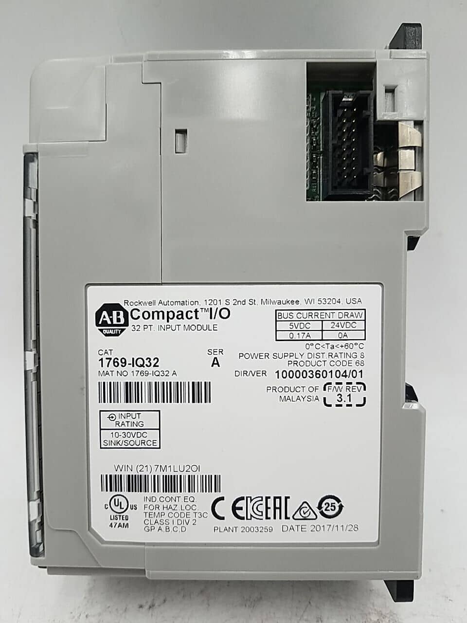 Allen-Bradley 1769-IQ32 PLC — image 1 of 6