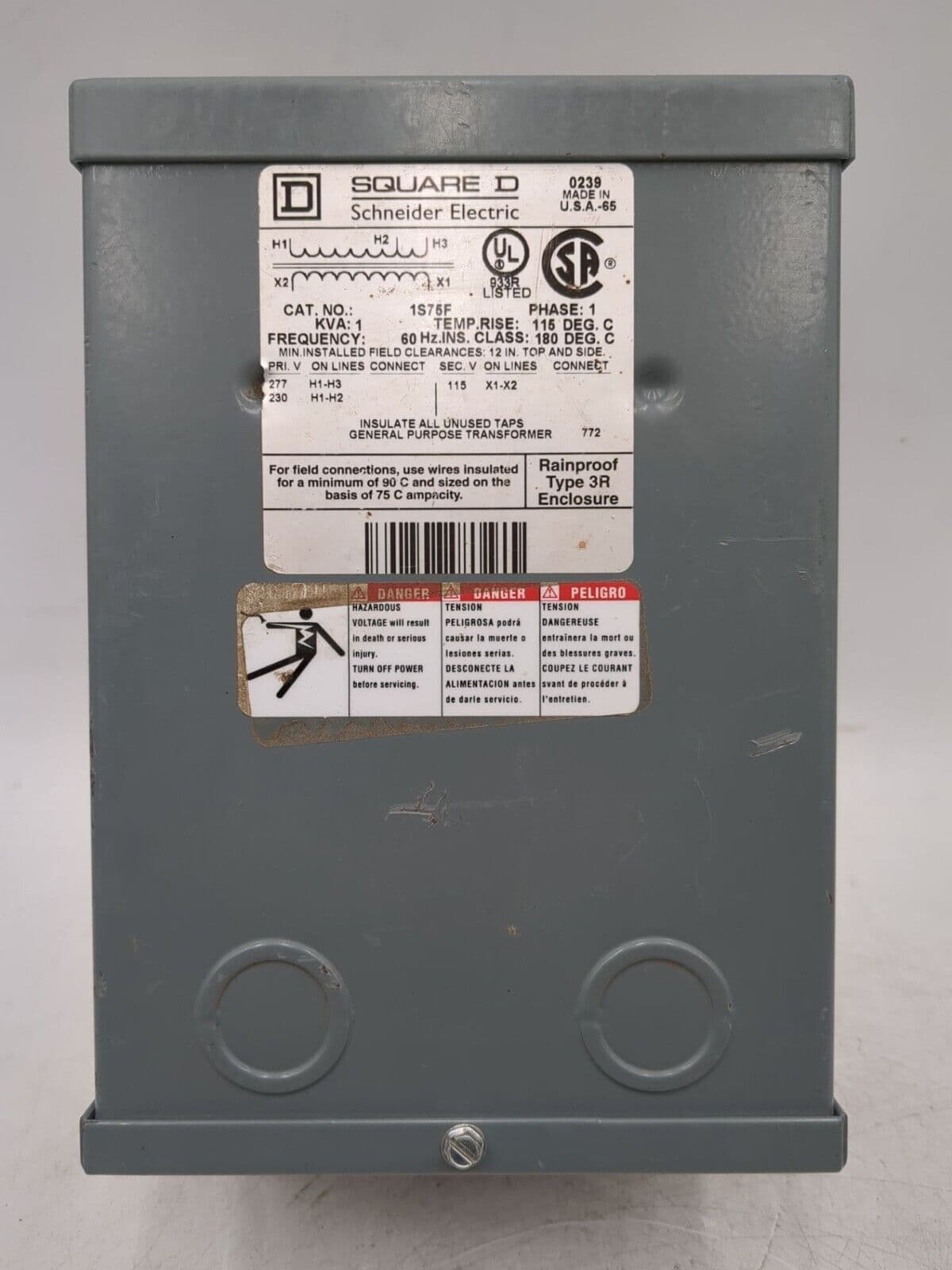 Square D 1S75F Motor Control — image 1 of 5