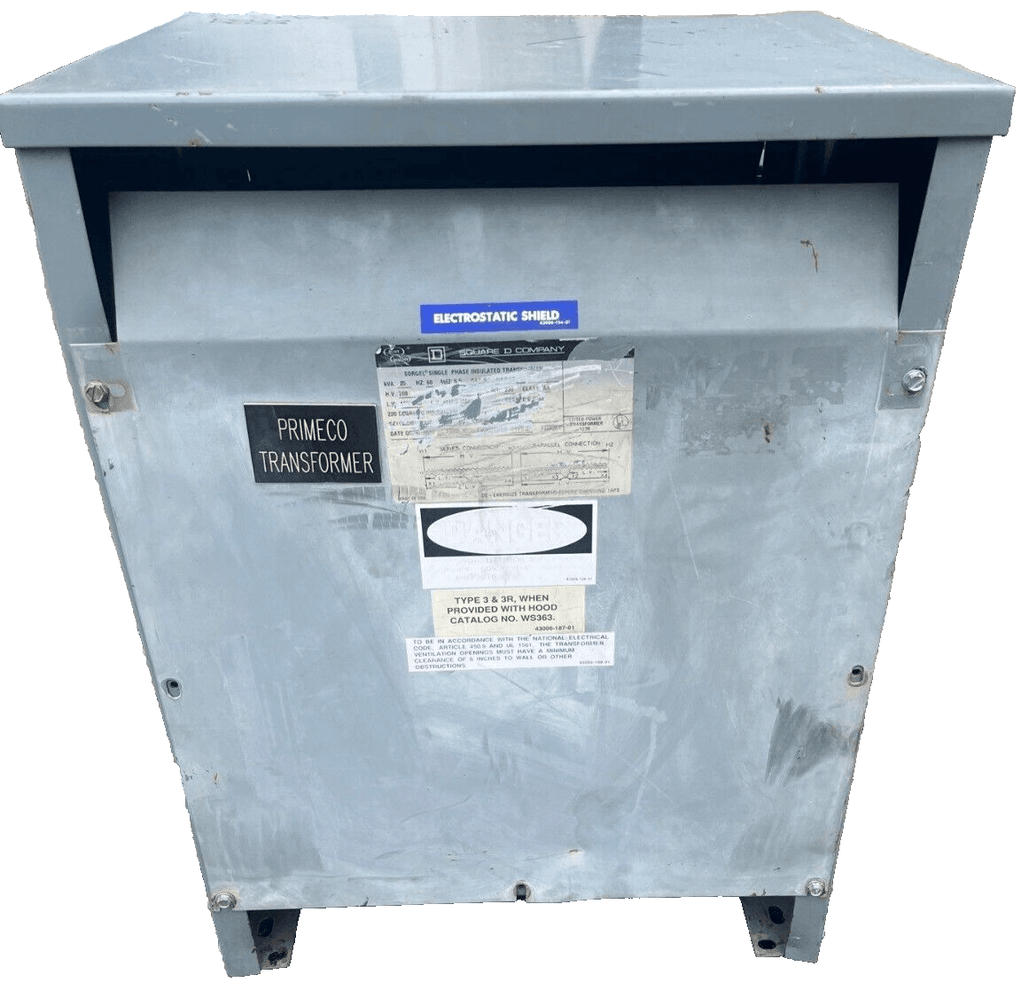 Square D 25-KVA-Square-D-Transformer-120/240V Control Transformer — image 1 of 7