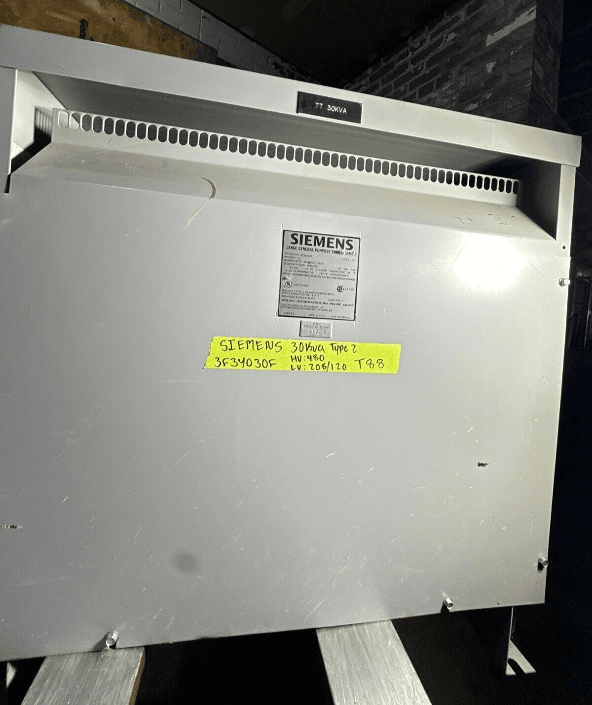 Siemens 3F34030F Dry Type Transformers — image 1 of 6
