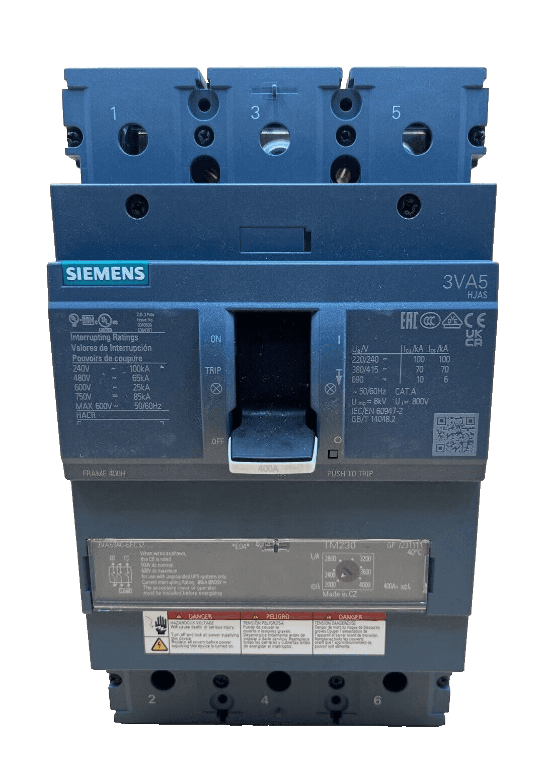 Siemens 3VA5340-6EC32-0AA0 Circuit Breaker — image 1 of 8