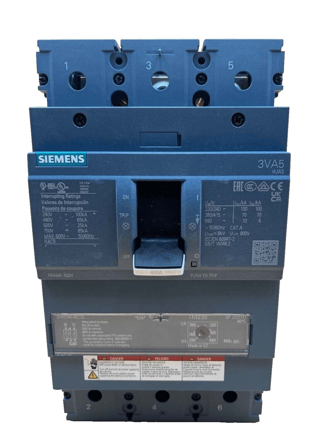Siemens 3VA5340-6EC32-0AA0 Circuit Breaker — image 1 of 8
