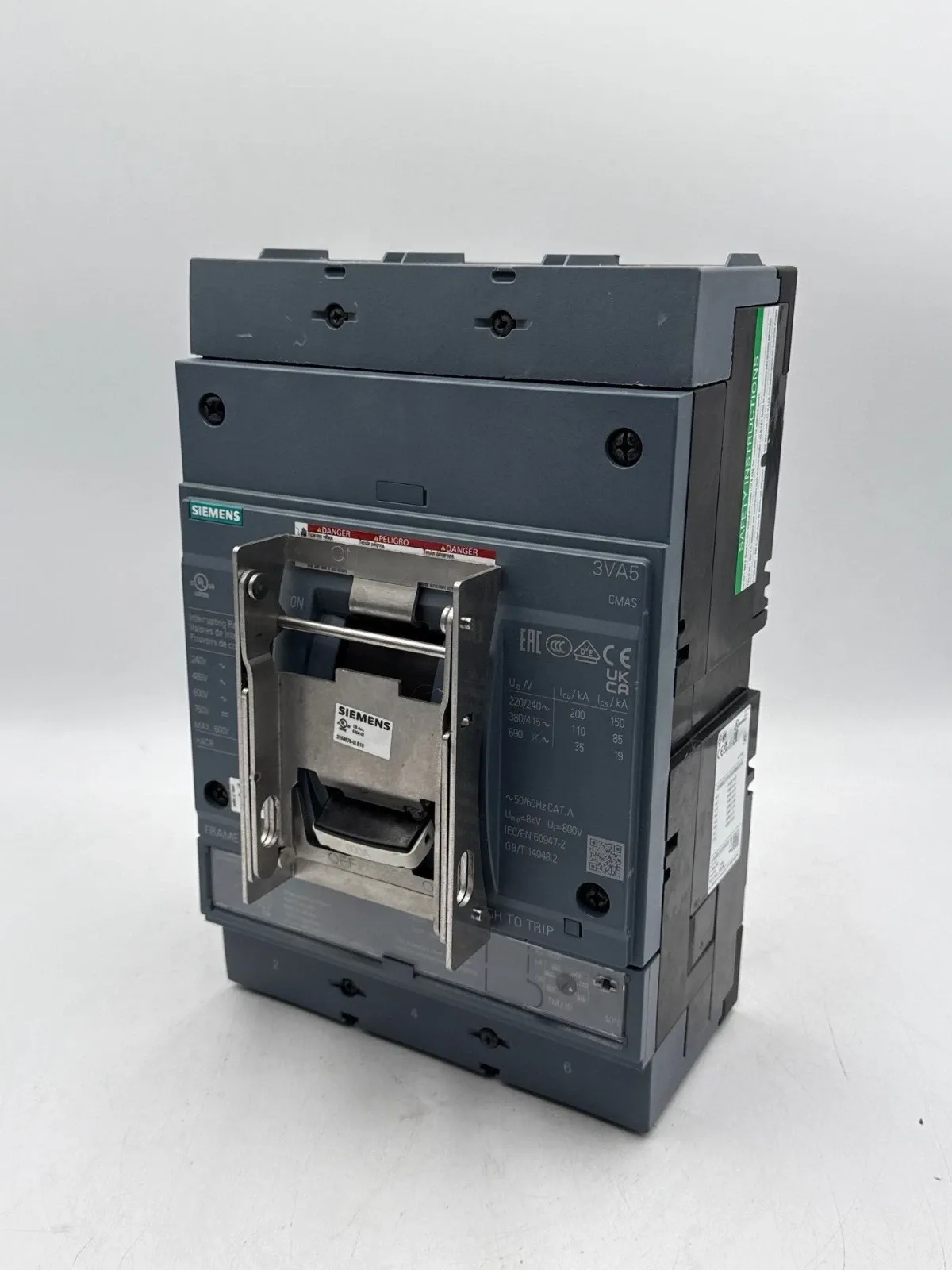 Siemens 3VA5580-7EC32-0AA0 Circuit Breaker — image 1 of 12