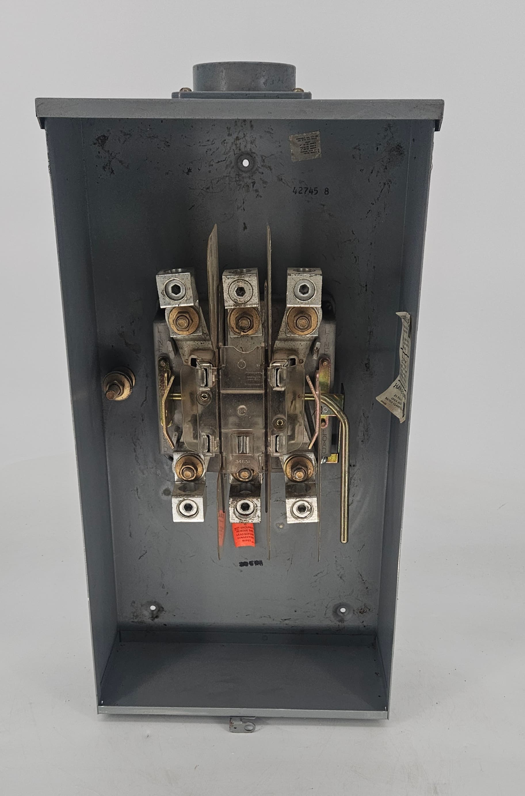 Siemens 42745-8 400A Meter Base HQ-5D 5-Terminal Lever Bypass 600V – image 1