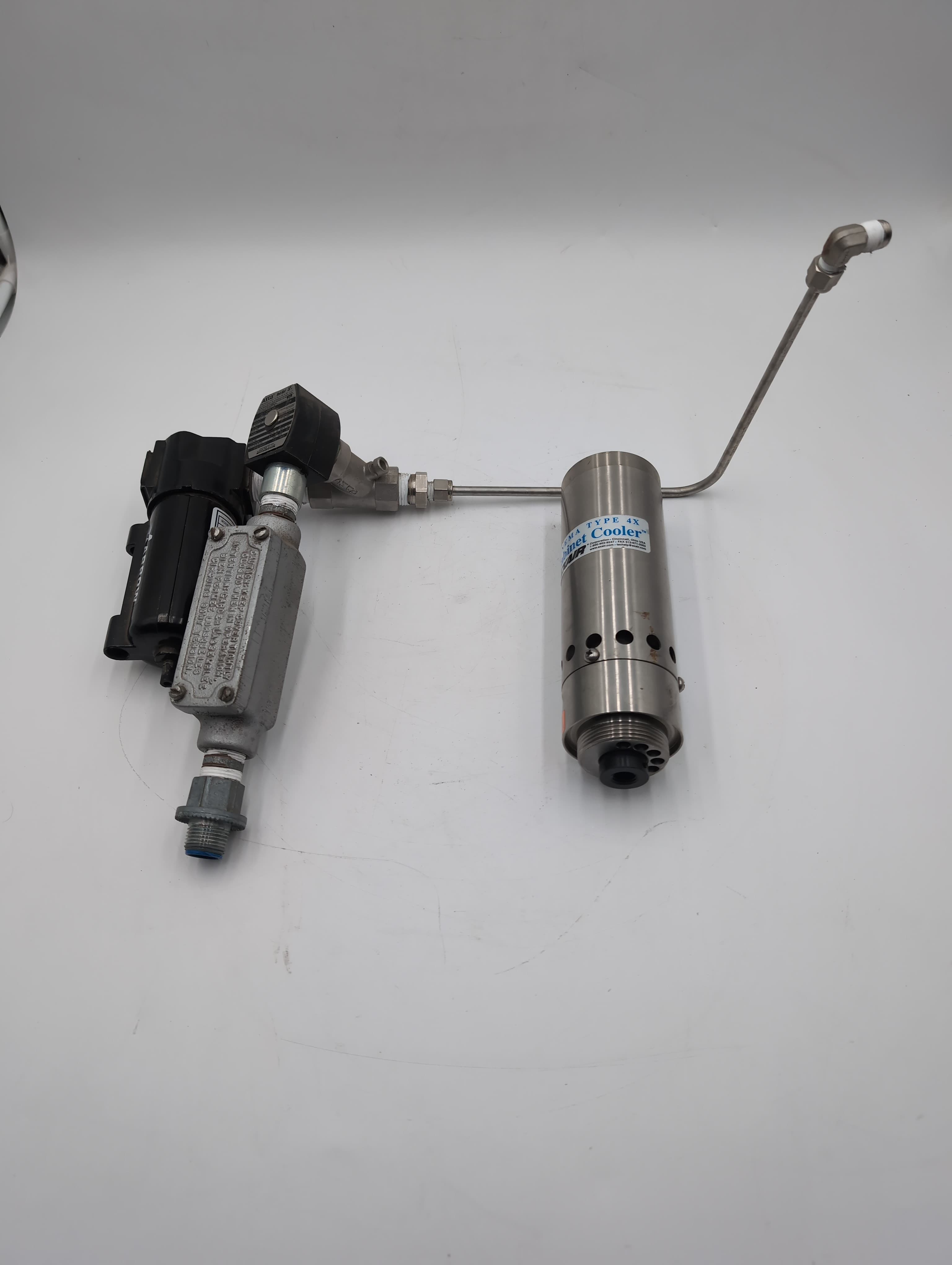 EXAIR 4840SS Cabinet Cooler System Kit 40 SCFM ASCO Valve & Arrow Filter USED – image 1