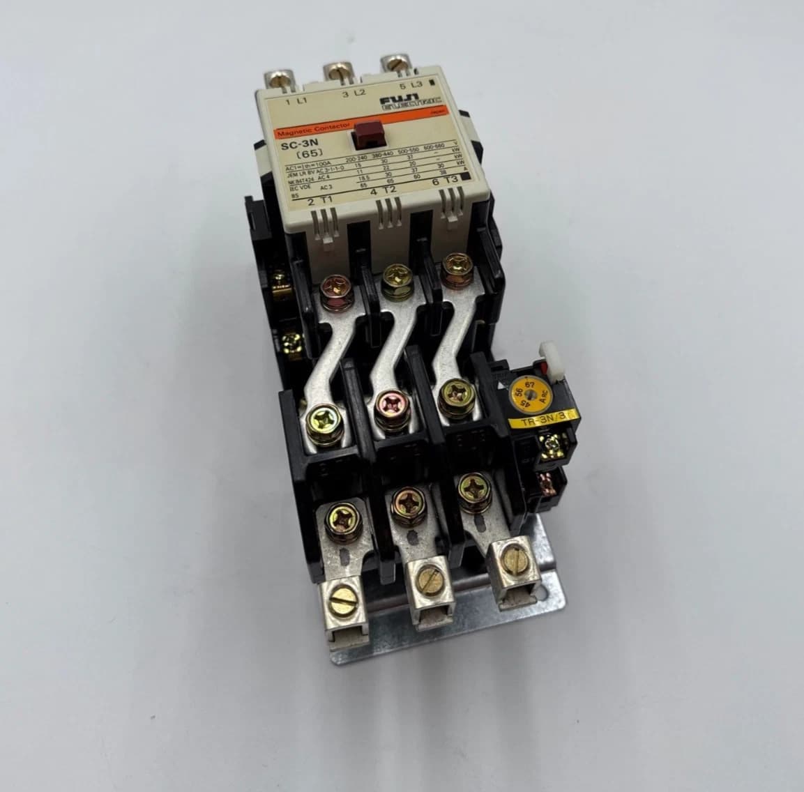 Fuji SC-3N 4NC2H0 Starter 100A 3P 600V 3PH 40HP Coil 110/120V Overload 45-67A – image 1