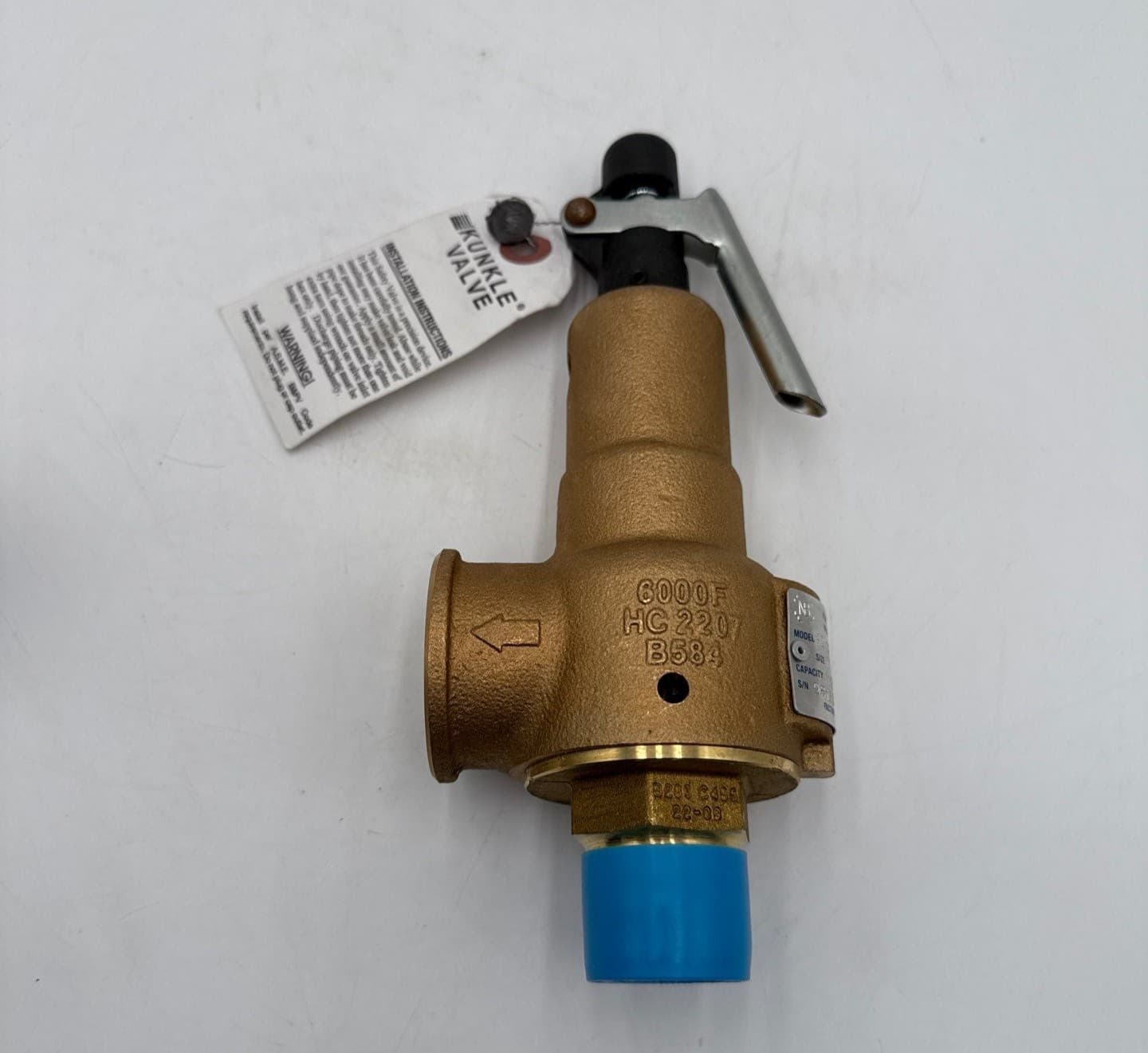 Kunkle 6010FEM01AAM Safety Pressure Release Valve 1" NPT In 1-1/4" Out – image 1