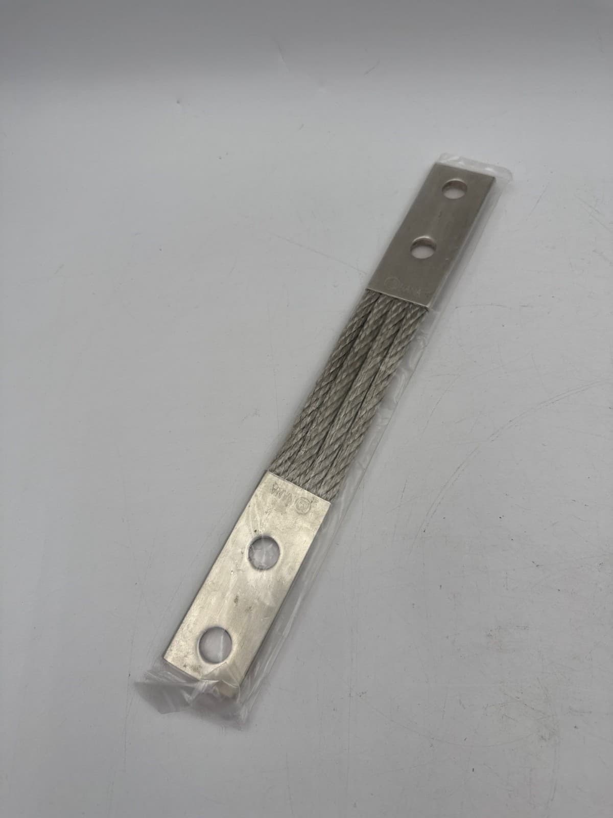 Flexible Braided 12" 2 Hole Grounding Strap Connector Copper Flex Jumper Shunt – image 1