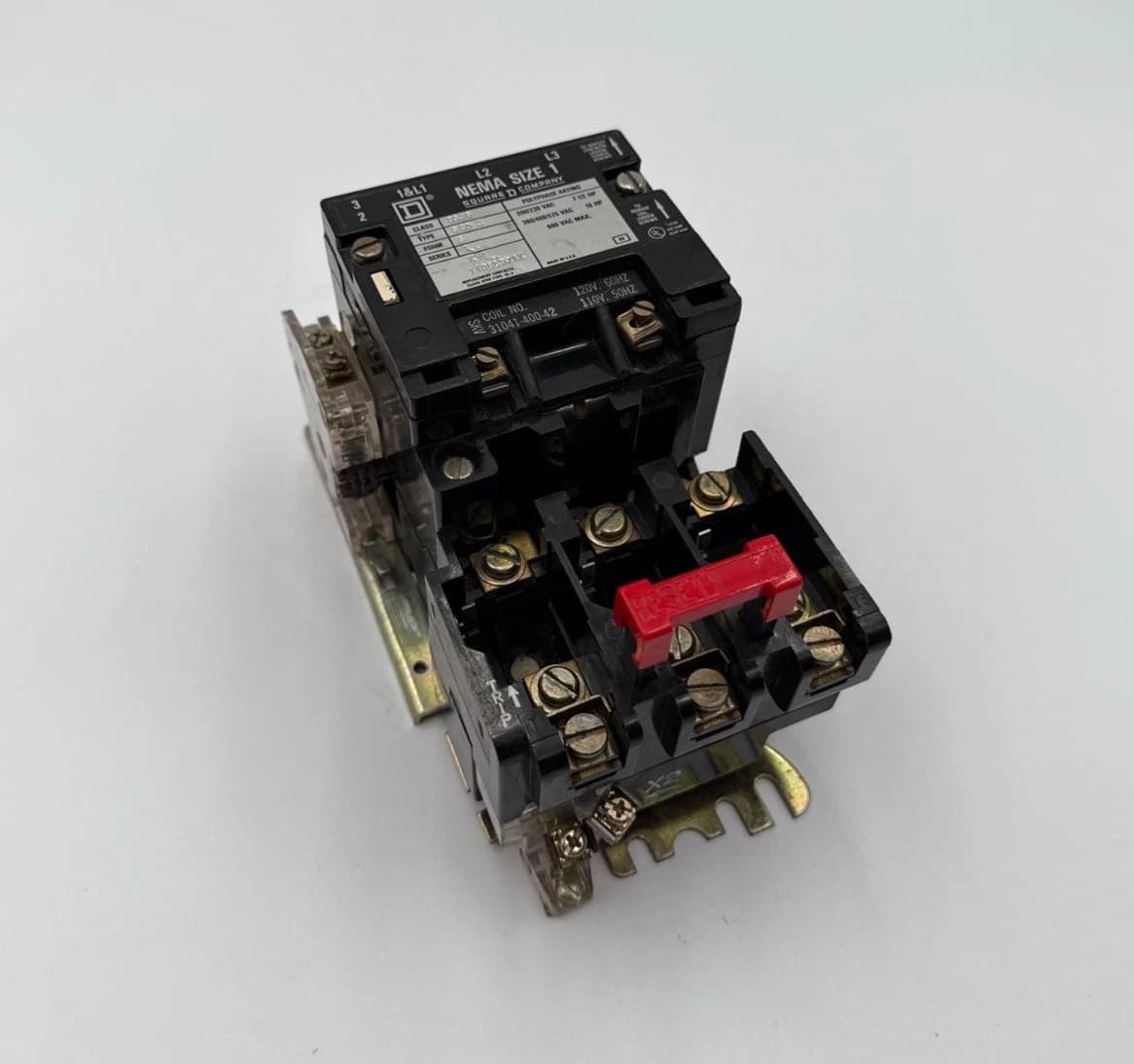Square D 8536 SCO3 S NEMA Size 1 Starter 27A 10HP 3P 600V Coil 110/120V 8536SC03