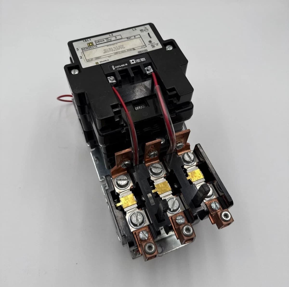 Square D 8536SE01S Starter 90A 3P 600V NEMA Size 3 Coil 110/120V 3PH 50HP CC81.5
