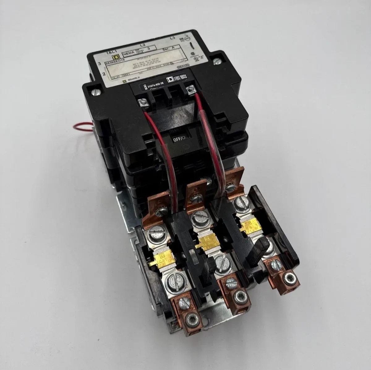 Square D 8536SE01S Starter 90A 3P 600V NEMA Size 3 Coil 110/120V 3PH 50HP CC81.5