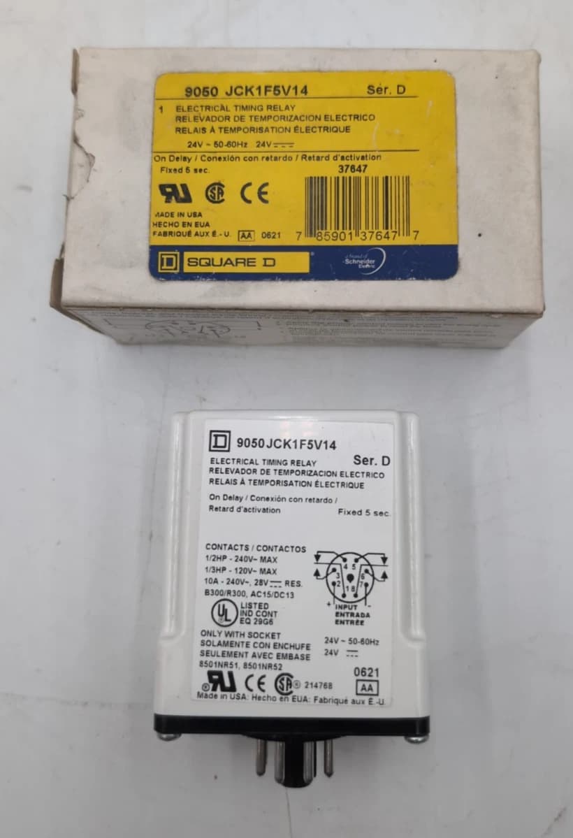 Square D 9050JCK1FV14 Off Delay Time Relay NEW – image 1