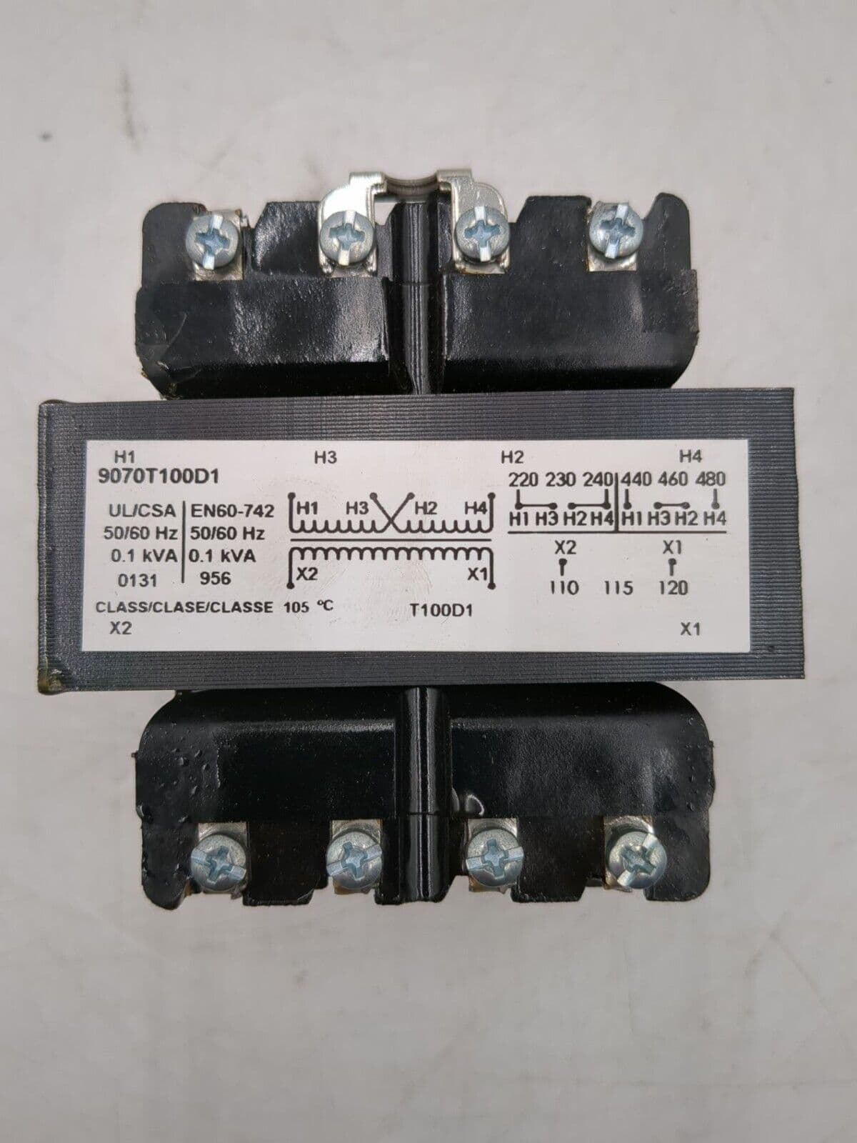 Square D 9070T100D1 Control Transformer — image 1 of 6