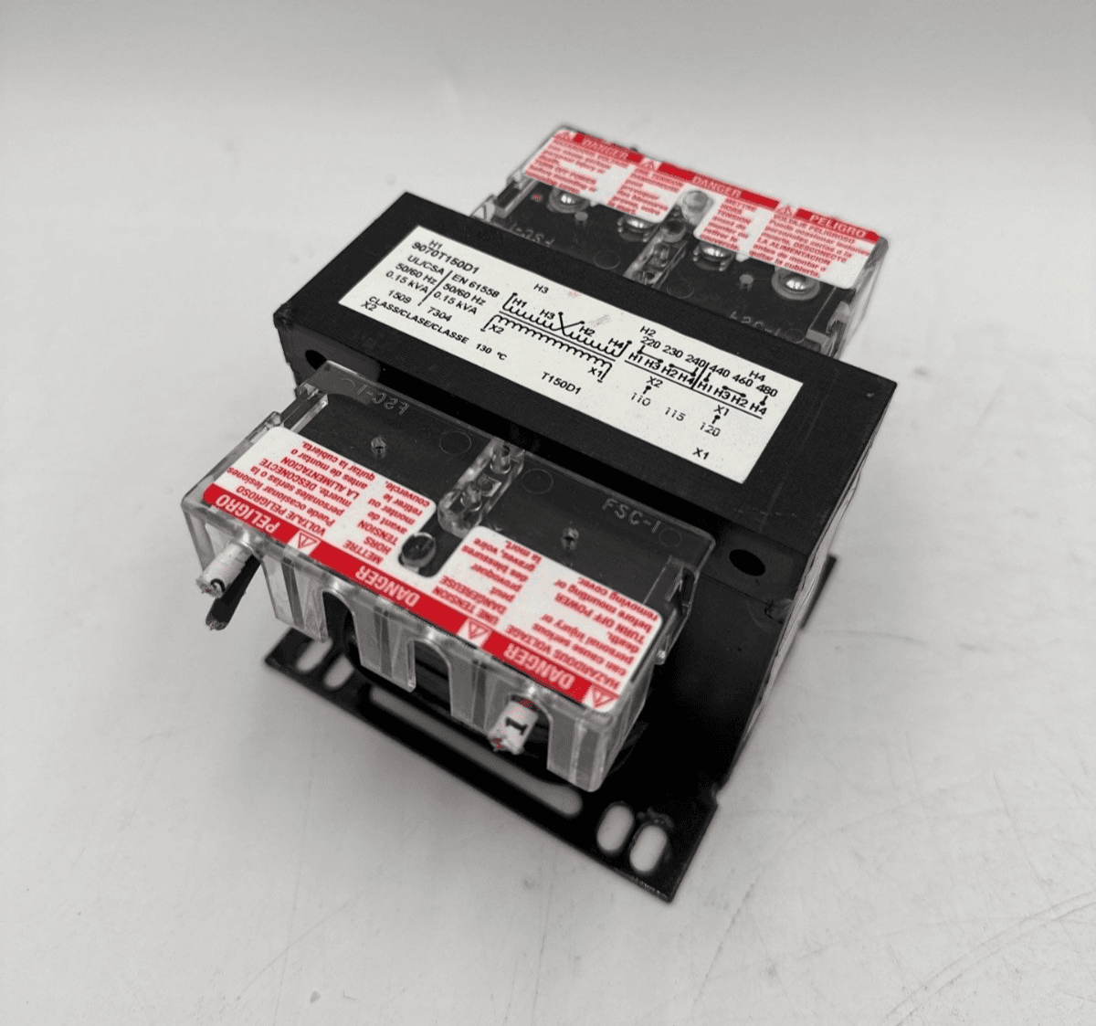 0.15kVA Square D 9070T150D1 Control Transformer Pri 220-480V Sec 110-115-120V – image 1