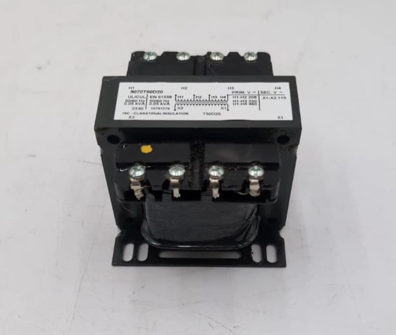 Square D 9070T50D20 Ind Control Transformer 50VA Pri 208/230/460V Sec 115V New – image 1