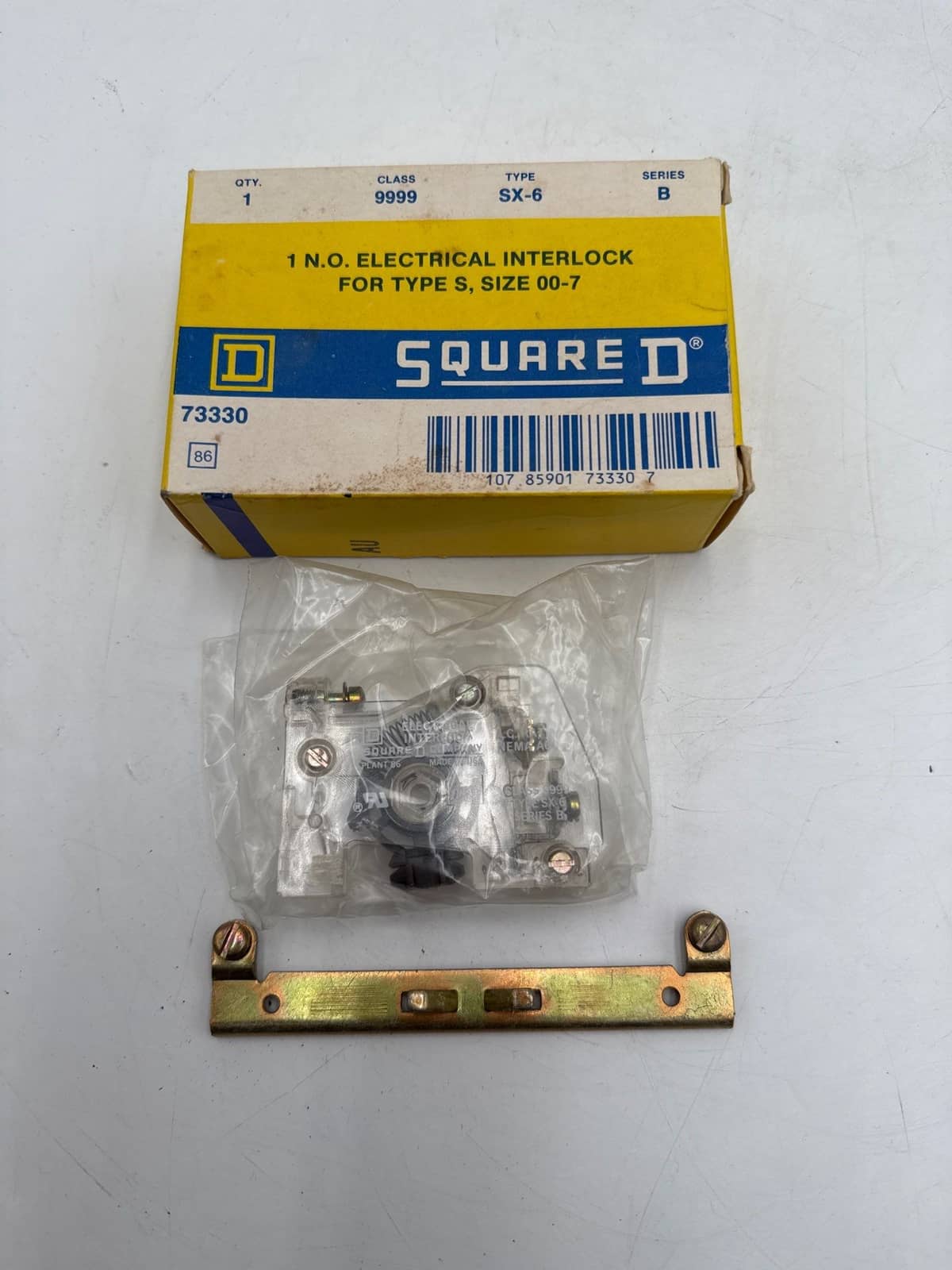 Square D 9999SX6 Interlock Auxiliary Contact Kit 1NO For Type S Size 00-7