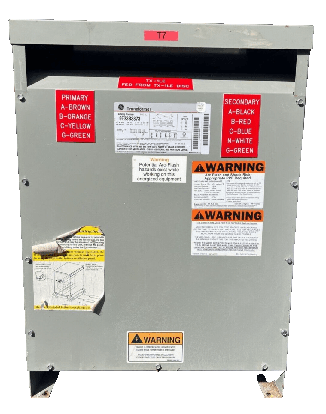 GE 9T23B3873 Dry Type Transformers — image 1 of 7