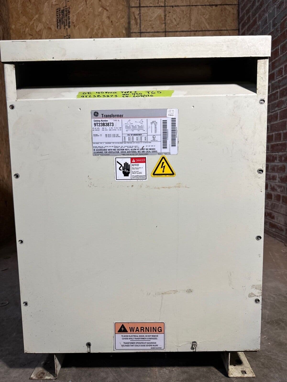 GE 9T23B3873 Dry Type Transformers — image 1 of 6