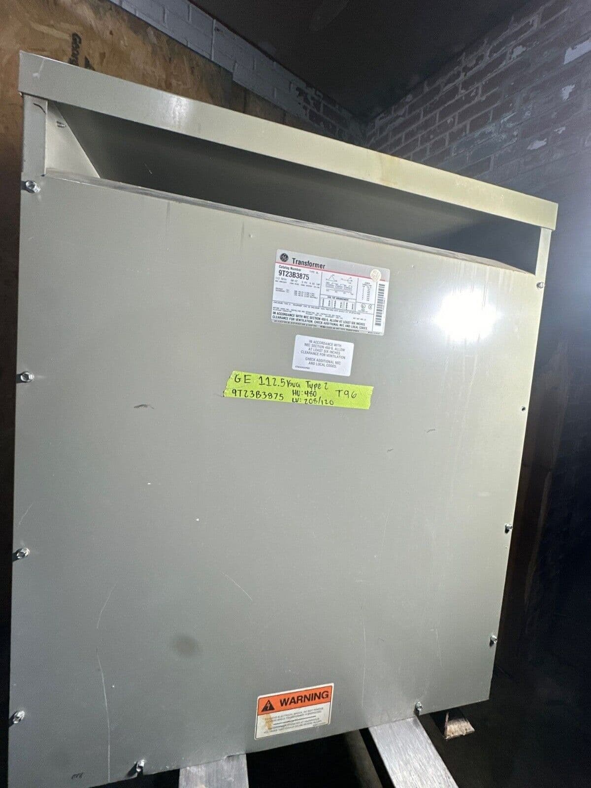 GE 9T23B3875 Dry Type Transformers — image 1 of 5