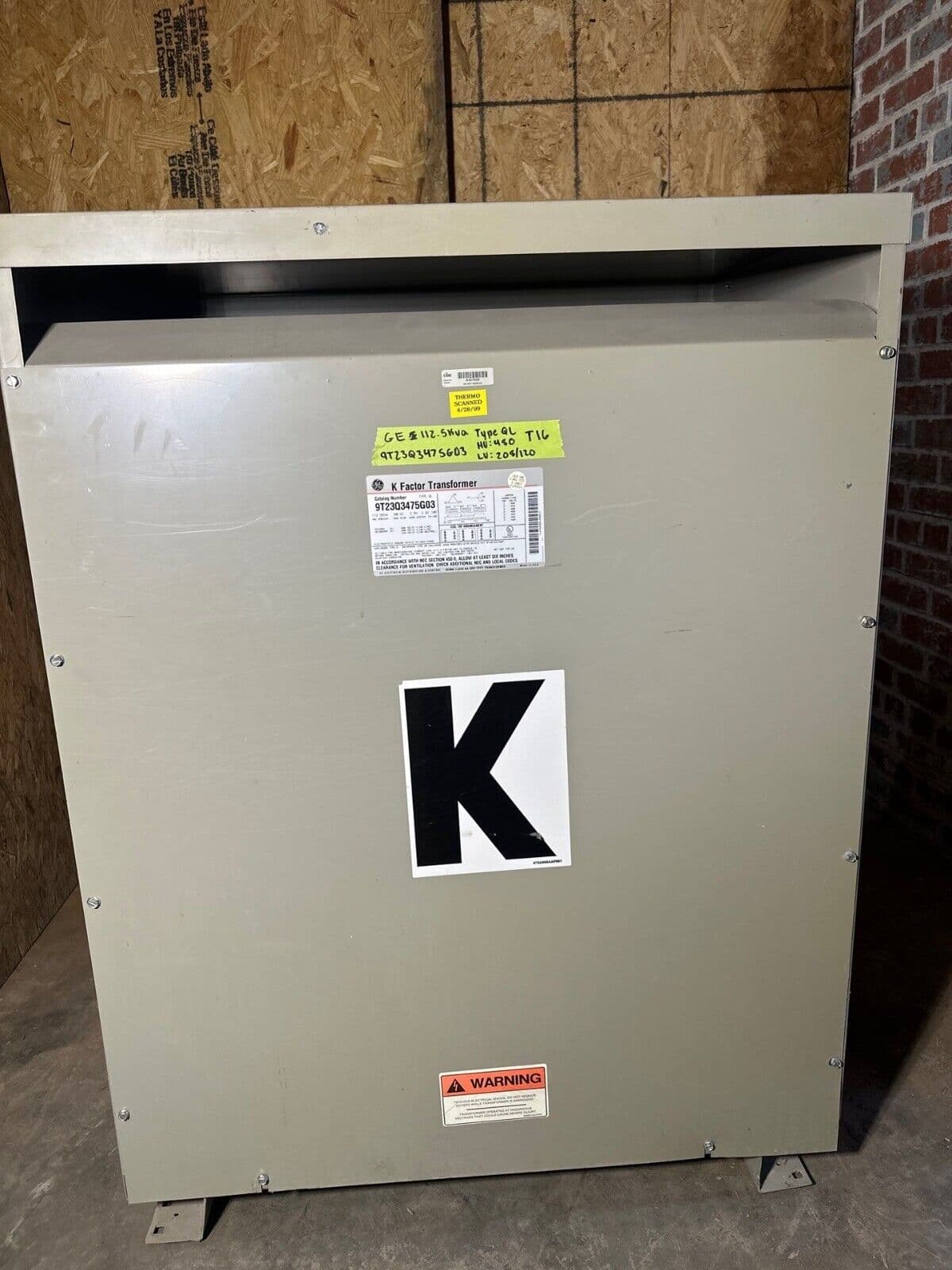 GE 9T23Q3475G03 Dry Type Transformers — image 1 of 5