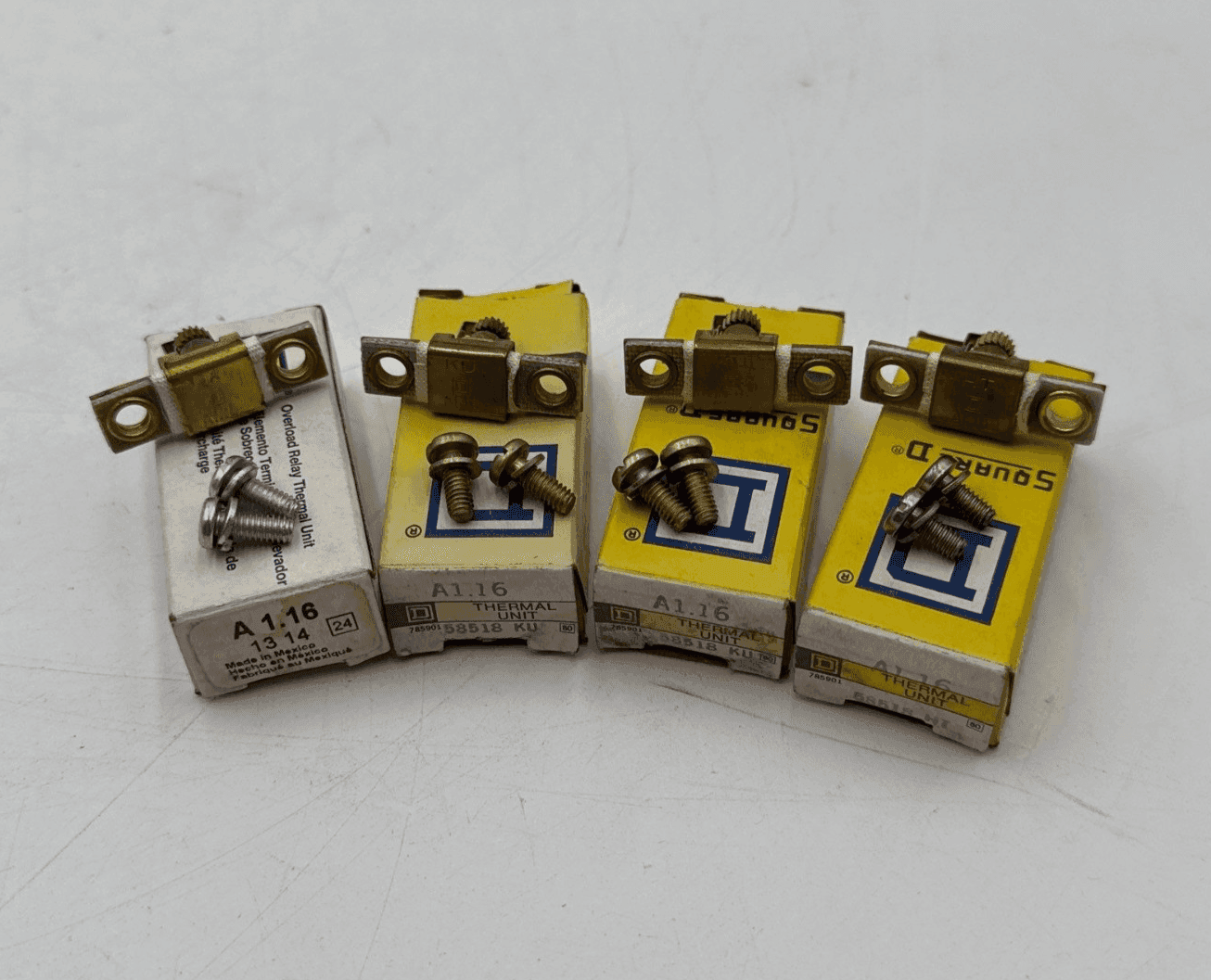 4PC Lot Square D A1.16 Thermal Overload Relay Heater Element Unit A116 4 Piece