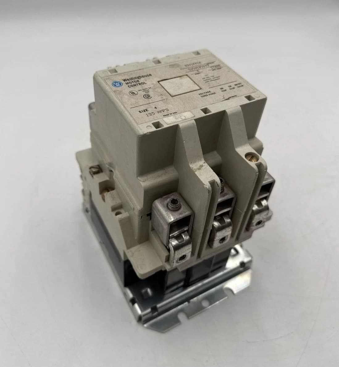 Westinghouse A201K4CA Contactor Size 4 135A 3P 600V 3PH 100HP Coil 110/120V – image 1